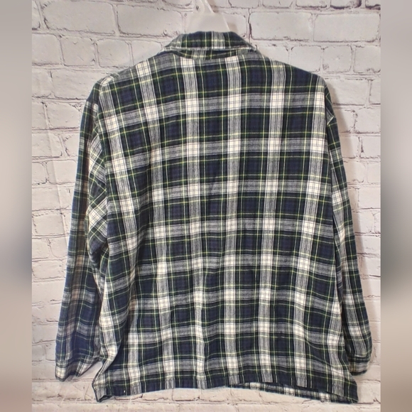 L.L. Bean Vintage XXL Mens Sleep Shirt Scotch Plaid Button Down - Picture 2 of 10